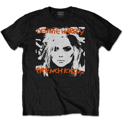 Imagen del producto de Camiseta oficial de la banda de Debbie Harry | Diseño: "French Kissin'", talla XXL, color