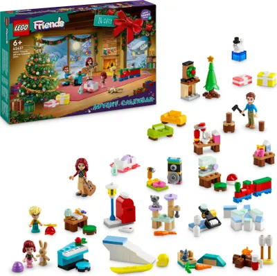 Produktbild von LEGO Friends Kalendarz adwentowy 2024, Zabawka dla Dziecka do Zbudowania, 5 Minilaleczek i 3 Figurki Zwierząt, Pomysł na Prezent dla 6-latki, dla Dziewczynki i Chłopca, na Mikołajki i na Święta, 42637