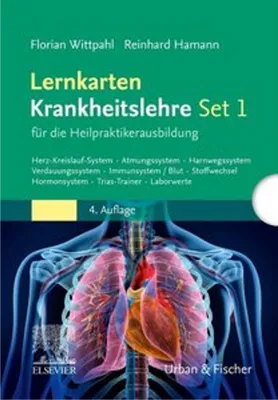 Produktbild von Lernkarten Krankheitslehre Set 1 für die Heilpraktikerausbildung