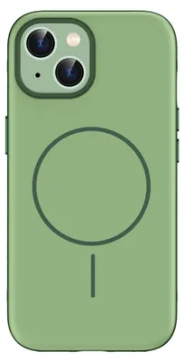 Produktbild von imoshion Color Backcover mit Thin MagSafe Ring iPhone 15 - Dunkelgrün