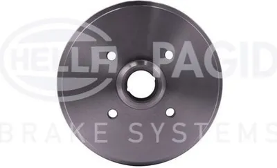 Produktbild von HELLA 8DT 355 301-631 - OE 171501615 Bremstrommel mit Radnabe für Arosa (6H), Cordoba (6K), Ibiza (6K), Toledo I (1L2), Jetta II (165, 19E, 1G2), Polo (80, 86C), Polo (6N), Polo (6V), Polo Playa