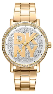Obrázek produktu pro Dámské módní hodinky DKNY DK1L035M0215 ve zlaté barvě s diamanty
