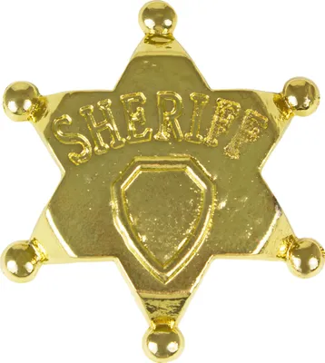 Produktbild von Cowboy Sheriffstern aus Metall - Gold