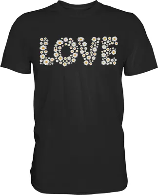 Produktbild von Love Gänseblümchen Shirt Garten Motiv Gärtner – Black / L