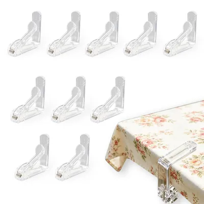 Productafbeelding van Tafelklemmen Transparant [10 Stuks] Voor Tafelbladen Tot 45 Mm Dikte