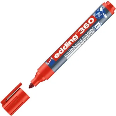 Obrázek produktu pro Edding 360, 1 kusů, Červená, Zaoblený hrot, 1,5 mm, 3 mm, 138 mm