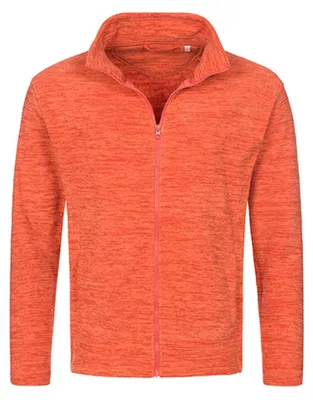 Produktbild von Stedman® - Active Melange Fleece Jacket - Pumpkin Melange - L