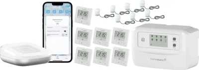 Obrázok produktu pre Štartovacia sada podlahového vykurovania HOMEMATIC IP pre 7 miestností