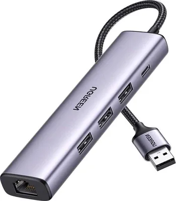 Zdjęcie produktu dla 3-portowa karta sieciowa USB Gigabit 1000 Mb/s z obsługą Plug&Play