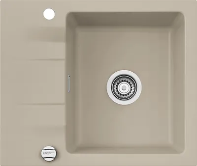 Produktbild von Systemceram KeraDomo Spüle GENEA 60 in FANGO mit Excenterbedienung / Einbauspüle