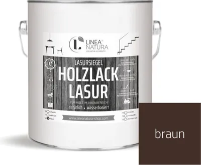 Produktbild von Holzlack Lasur | Möbel | Parkett u.- Treppen im Innenbereich 2,5 L braun
