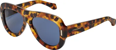 Produktbild von Salvatore Ferragamo Damen-Sonnenbrille im Pilotenstil aus Acetat SF2029SE