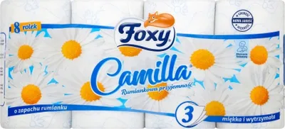Zdjęcie produktu dla Foxy, Camilla Papier toaletowy, 8 rolek