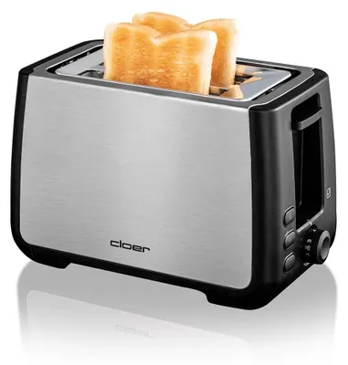 Produktbild von Cloer 3569 Toaster für 2 XXL-Toastscheiben, mit integriertem Brötchenaufsatz, stufenlosem Bräunungsgrad, Toast-Check-, Auftau- & Wiederaufwärmfunktion