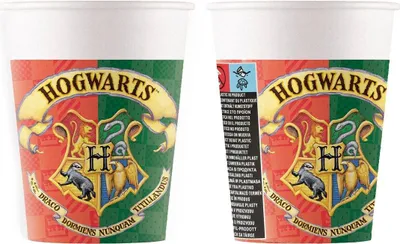 Zdjęcie produktu dla Kubeczki papierowe Harry Potter - 200ml 8 szt.
