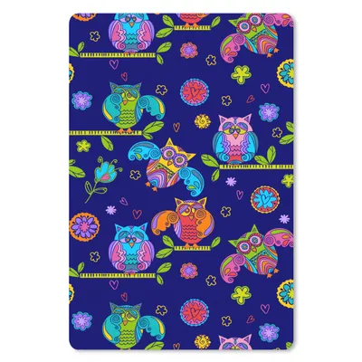 Produktbild von MuchoWow® Mauspad Mousepad Muster - Eule - Äste 18x27 cm - Mousepads - Maus Mat - Pad - Mausunterlage