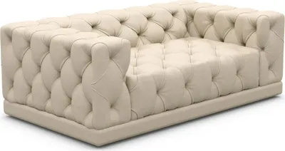 Produktbild von Kunstleder 2-Sitzer Couch Meliva Beige