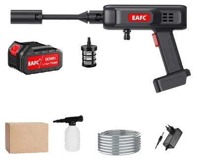 Produktbild von Elektrischer Hochdruckreiniger, kabelloser Betrieb, ergonomischer Griff, Typ C, Batteriebetrieben-a