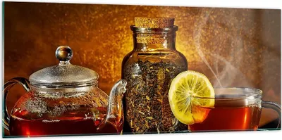 Produktbild von Bilder auf glas - Asien tee geschmack gesundheit - 120x50cm - Glasbilder - Wandbilder - Kunstdruck - zum Aufhängen bereit - Wanddekoration aus Glas - Glas Bilder - Wandbild auf Glas - GAB120x50-2434