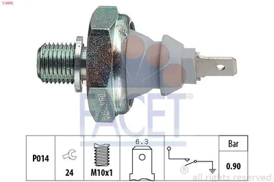 Produktbild von FACET 7.0095 Öldruckschalter Öldrucksensor für VW Golf IV Schrägheck (1J1) Transporter IV Bus (70B, 70C, 7DB, 7DK, 70J, 70K, 7DC, 7DJ) PASSAT Variant