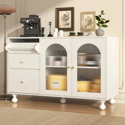 Produktbild von Sideboard 160/40/80.5 cm, Mehrzweckschrank mit Türen, Aufbewahrungsschrank, Küchenbuffet, Küchenschrank