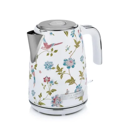 Immagine prodotto di Bollitore Laura Ashley - 1,7 l, 2200 W, display illuminato, senza fili, base girevole a 360°, protezione anti-secchezza - Elveden White Design by VQ