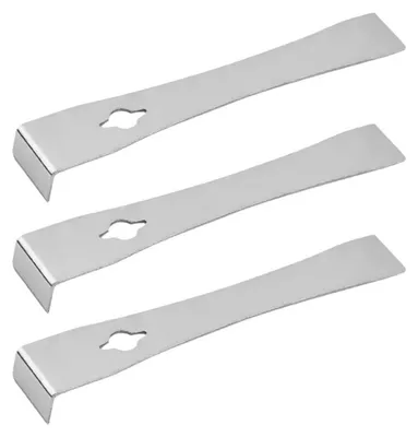 3er-Set manueller Nagellifter aus Edelstahl, 17,2 cm