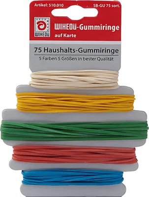 Produktbild von Gummiringe auf Karte sortiert WIHEDÜ 510.010 SBGU75