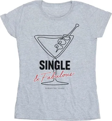 Produktbild von And The City - "Single And Fabulous" T-Shirt für Damen BI43623 (XXL) (Grau)