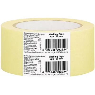 Produktbild von Abdeckband, ablösbar innerhalb 24 h, 50 m x 36 mm, gelb