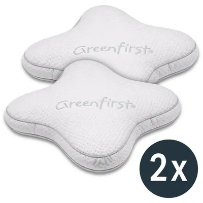 Produktbild von 2 x Sleezzz® Premium Gelschaum Kontur- und Bauchschläfer Kissen