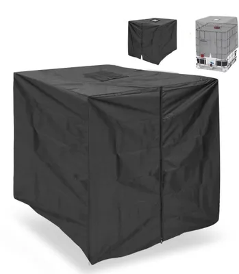 Produktbild von INF IBC Wassertank Abdeckung 1000L Oxford Gewebe Schutzhülle Staubdicht Schwarz