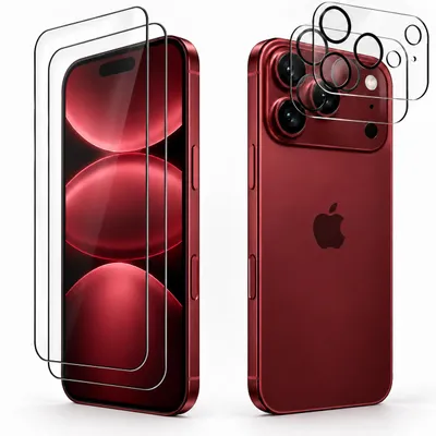 Produktbild von 2x Schutzglas für Apple iPhone 18 Pro Max Display Kamera Panzerfolie Full Screen, KI-generiertes Bild