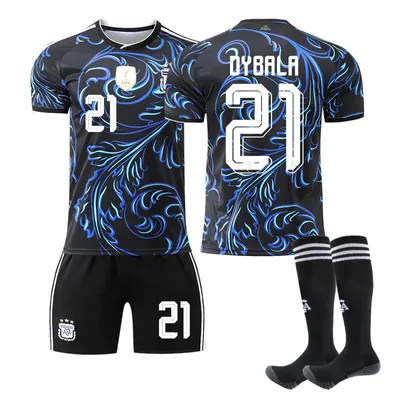Produktbild von #21 DYBRLA Argentinien-Heimstadion-Trikots zur Fußball-Weltmeisterschaft 2026 für Erwachsene und Kinder Größen:26