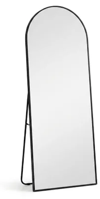 Imagen del producto de Espejo de pie o de pared, forma curva, color , 44x147 cm, diseño moderno, Imagen generada por IA