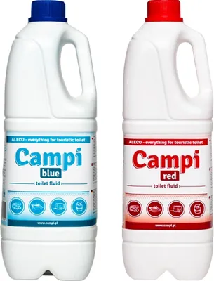 Productafbeelding van Chemisch Toiletvloeistof Set 2L Blauw + 2L Rood voor Campingtoiletten