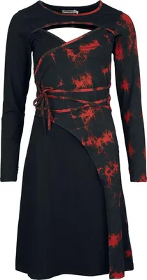 Produktbild von Innocent Mittellanges Kleid Damen Valentina Dress schwarz/rot S