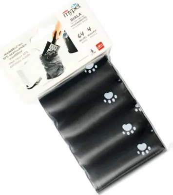 Immagine prodotto di Sacchetti per lettiere per gatti rotho Set di sacchetti igienici BIALA per lettiere per gatti 4 rotoli da 16, 64 pezzi, 310 x 300 mm,