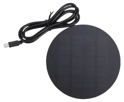 Obrázok produktu pre Prenosná, vodotesná solárna nabíjačka s výkonom 1,2 W z polykryštalického kremíka s konektorom typu C pre mobilné telefóny, powerbanky a LED svietidlá