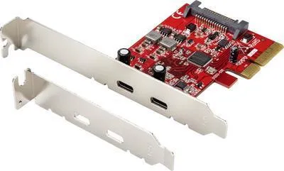 Produktbild von Renkforce RF-4599664 2 Port USB 3.1 Gen 2 Controllerkarte USB-C® (USB 3.1 Gen 2) PCIe