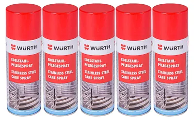 Produktbild von 5 x Würth Edelstahl-Pflegespray 0893121
