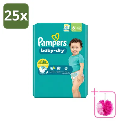 Productafbeelding van 25 x Pampers Baby-Dry luiers, maat 6 - voordeelverpakking - 25 stuks