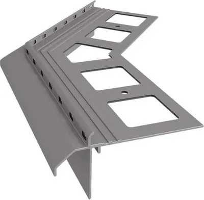 Produktbild von Renoplast Aluminium Traufprofil K20R Harzböden, Außenecke 135°, Grau