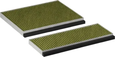 Two air filters are shown on a white background.