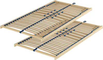 Produktbild von 70.32-10 FV DP Federholzrahmen Lattenrost 100x200 cm Kopfteil verstellbar - Doppelpack
