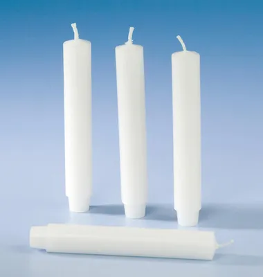 Produktbild von 4 Lampionkerzen Ina Weiß 10cm