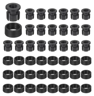 LED-Halter-Set 50 Stück 3 mm schwarz ABS-Clips und Abdeckungen
