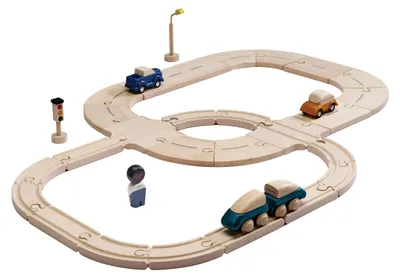 Produktbild von PlanToys- Mein Erstes Schienen- & Straßenset  18,8x7,5x28 cm - 3y+