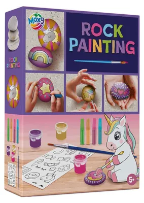 Produktbild von Kreative Bastelgruppe Steinmalerei Einhorn