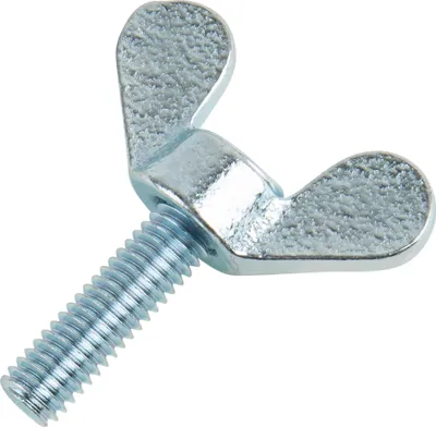 Produktbild von DIN 316 Flügelschraube deutsche Form M6x20 Temperguss galvanisch verzinkt 100 Stk